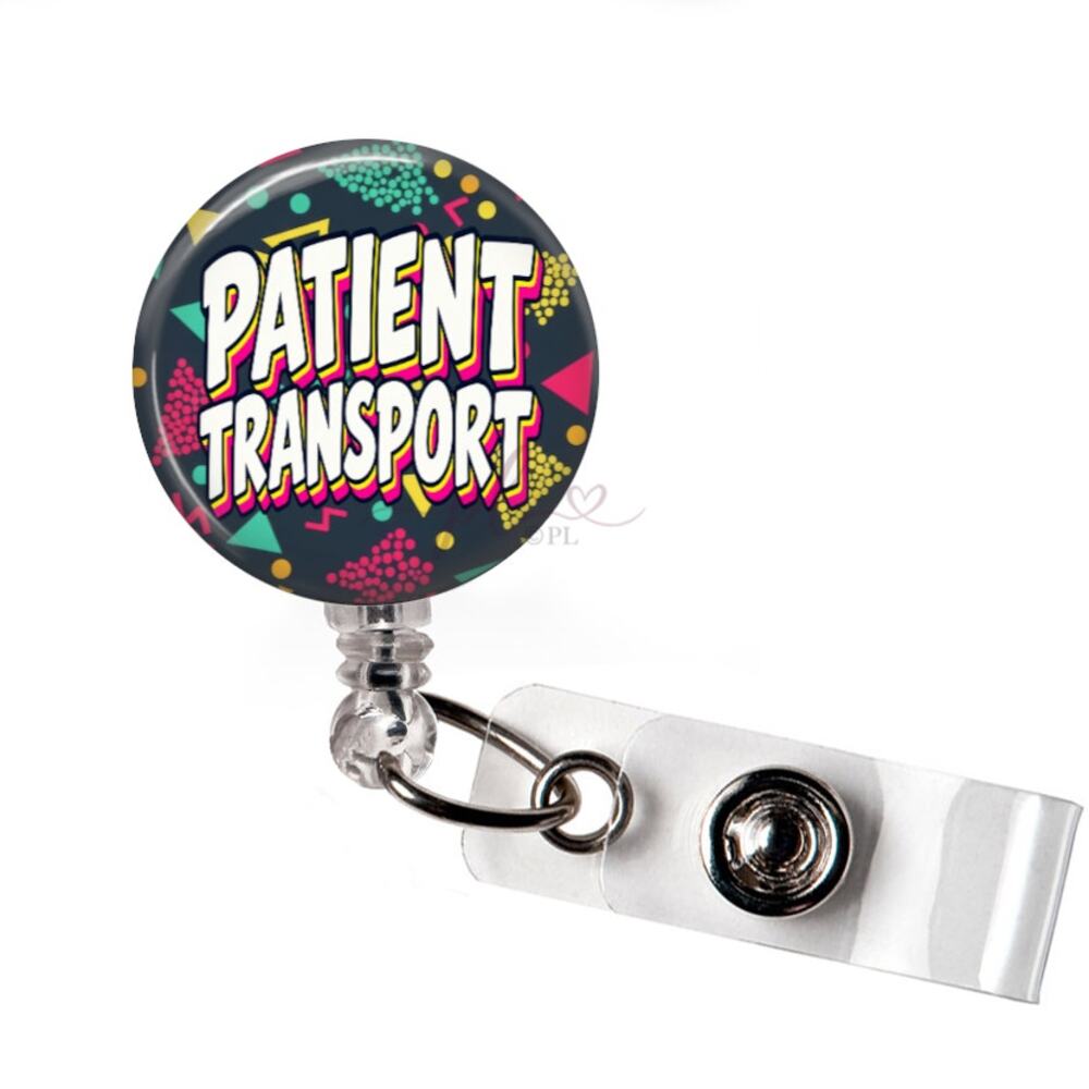 Patient Transport Badge Reel Hospital Transporter Healthcare ID Holder Gift